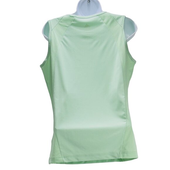 ADIDAS Women's Performance Tee Mint Sleeveless V-Neck Moisture Wicking Size M - Picture 2 of 6